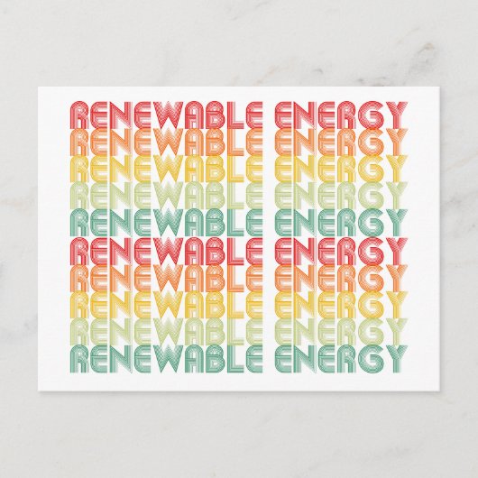 hernieuwbare energie briefkaart (Voorkant)