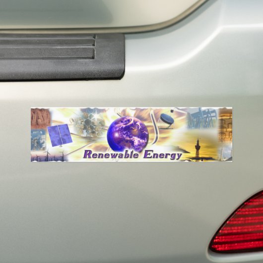 Hernieuwbare energie bumpersticker (Op auto)