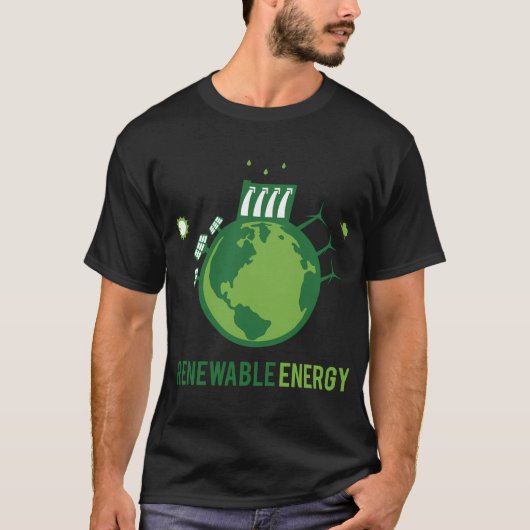 Hernieuwbare energie Groene stroom - Wind Water -  T-shirt (Voorkant)