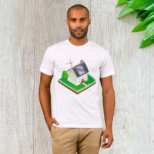 Hernieuwbare energie Huis Mannen T-shirt
