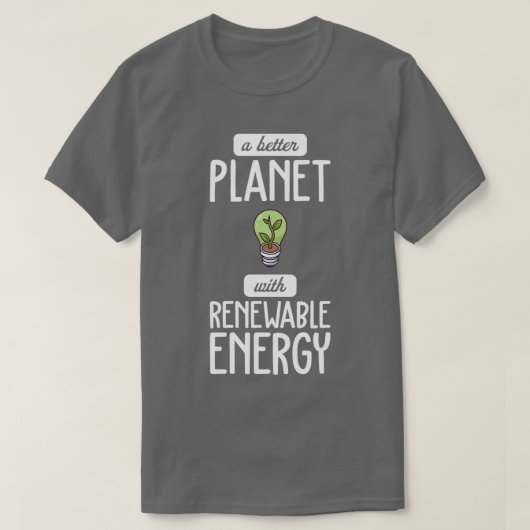 Hernieuwbare energie I-energie, transitie-elektric T-shirt (Design voorkant)