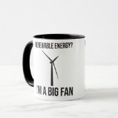 hernieuwbare energie? Ik ben een Big Fan Mok (Voorkant links)