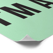 hernieuwbare energie? Ik ben een Big Fan Poster (Hoek)