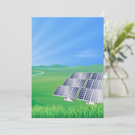 Hernieuwbare energie kaart (Staand voorkant)