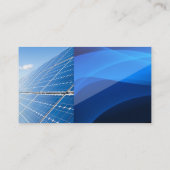 Hernieuwbare energie Moderne Logo | Zonnepanelen Visitekaartje (Achterkant)