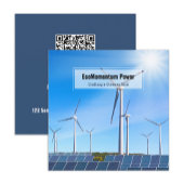Hernieuwbare energie QR Vierkante Visitekaartje