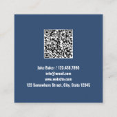 Hernieuwbare energie QR Vierkante Visitekaartje (Achterkant)