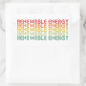 hernieuwbare energie rechthoekige sticker (Tas)