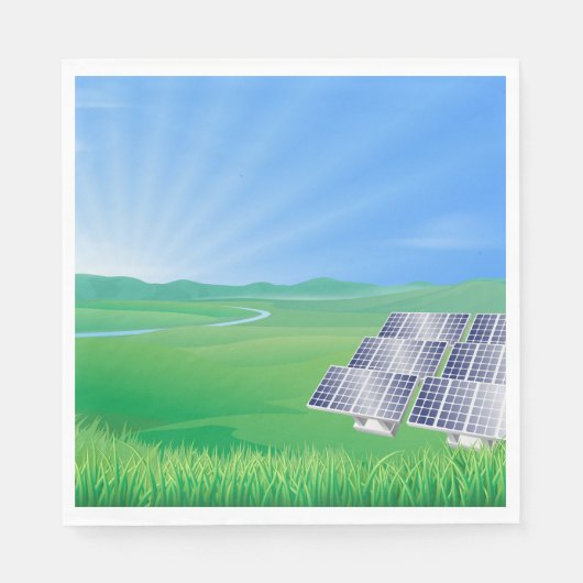 hernieuwbare energie Solar Napkins Servet (Voorkant)