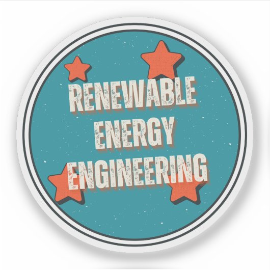 Hernieuwbare Energie techniek Sticker (Voorkant)