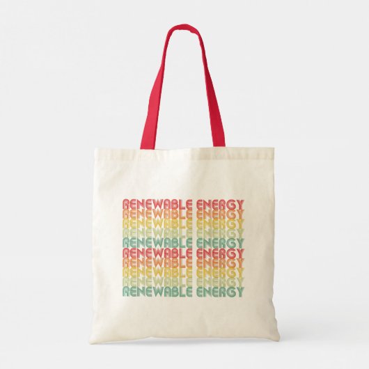 hernieuwbare energie tote bag (Achterkant)