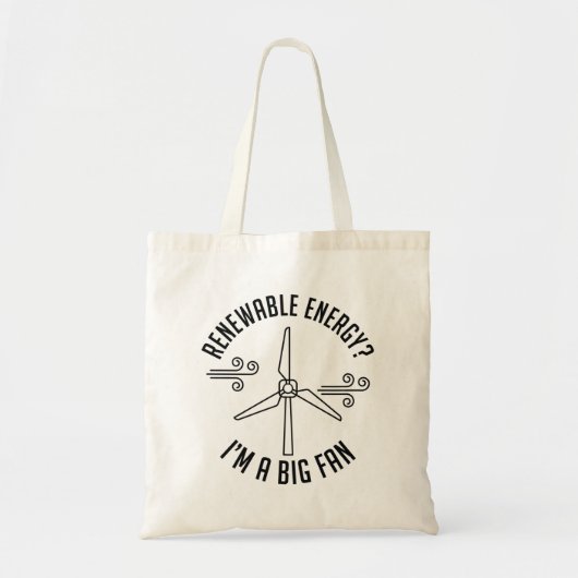 hernieuwbare energie tote bag (Voorkant)