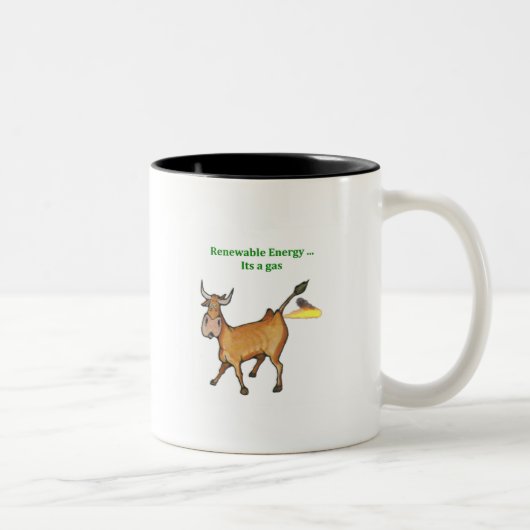 Hernieuwbare energie tweekleurige koffiemok (Rechts)