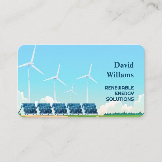 hernieuwbare energie visitekaartje (Voorkant)