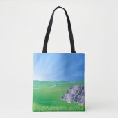 hernieuwbare energie zonne-Canvas tas (Voorkant)