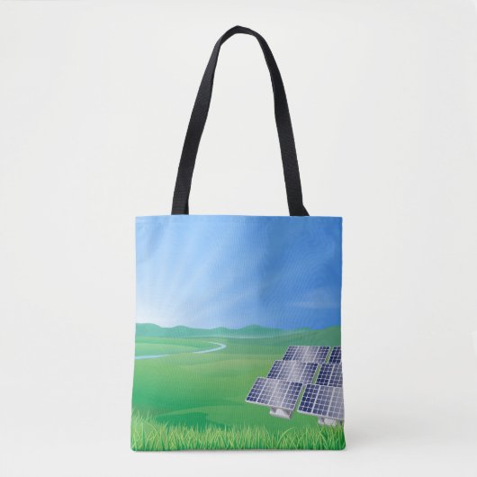 hernieuwbare energie zonne-Canvas tas (Voorkant)