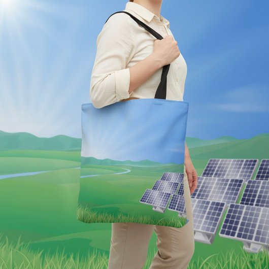 hernieuwbare energie zonne-Canvas tas