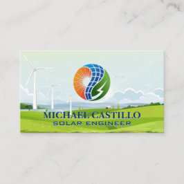 Hernieuwbare Energie Zonne- en Windmolen Visitekaartje