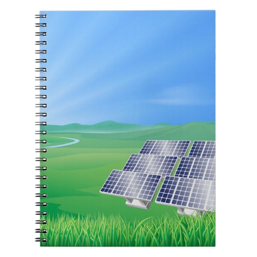 Hernieuwbare Energie Zonne Notebook Notitieboek (Voorkant)