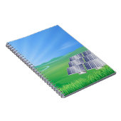 Hernieuwbare energie Zonne-Notitieboek Notitieboek (Rechterzijde)