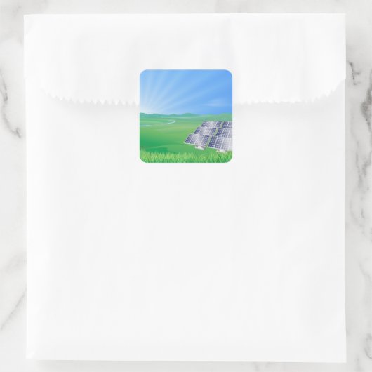 Hernieuwbare energie Zonneplein sticker (Tas)