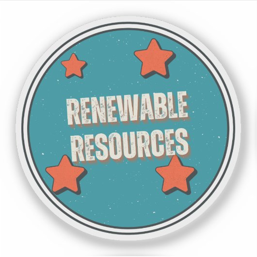 Hernieuwbare Grondstoffen Sticker (Voorkant)