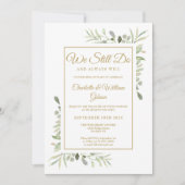 Hernieuwde beloften Wij doen nog steeds goudgroen Kaart (Voorkant)