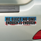 Hernieuwde verkiezing nr. 1 2012 bumpersticker (Op auto)