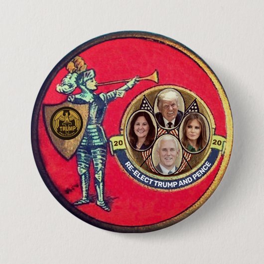 Hernieuwde verkiezing Trump 2020 Ronde Button 7,6 Cm (Voorkant)