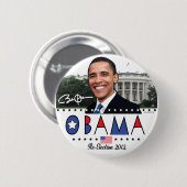 Hernieuwde verkiezingen President Obama in 2012 Ronde Button 5,7 Cm (Voorkant /achterkant)