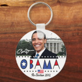 Hernieuwde verkiezingen President Obama in 2012 Sleutelhanger (Voorkant)