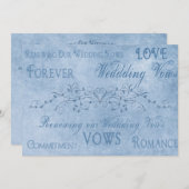 Hernieuwde weddenschappen - Blauwe texturen Kaart (Voorkant / Achterkant)