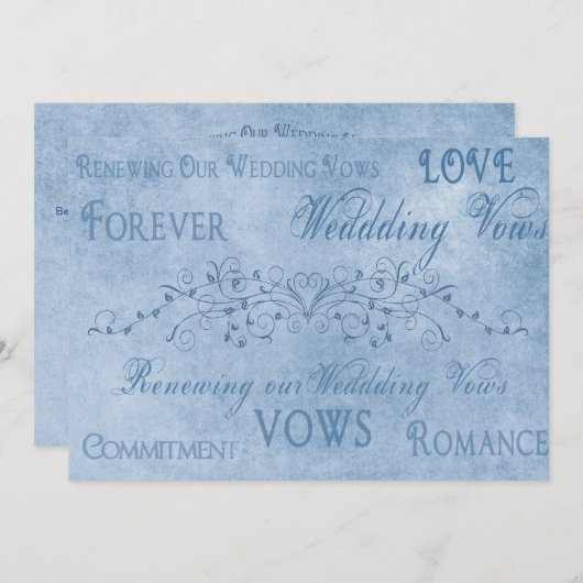 Hernieuwde weddenschappen - Blauwe texturen Kaart (Voorkant / Achterkant)