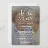 Hernieuwen 2 Foto we maken opnieuw wittekst bruilo Kaart (Voorkant)