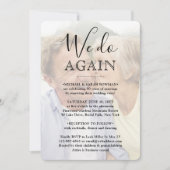 Hernieuwen 2 Fotobedekking we gaan opnieuw trouwen Kaart (Voorkant)