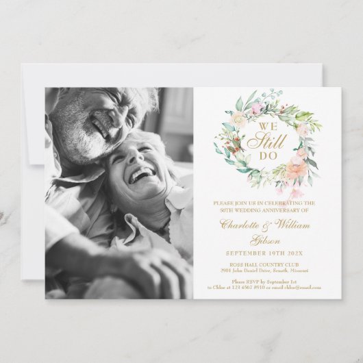 Hernieuwen we doen nog steeds het Jubileum van Flo Kaart (Voorkant)