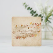 hernieuwing herfst bruiloft hernieuwing kaart (Staand voorkant)