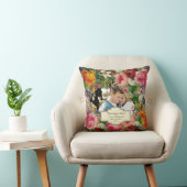 Hernieuwing van de geloften Vintage Rozen Persoonl Kussen (Stoel)