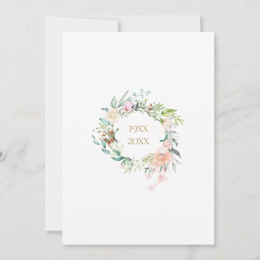 Hernieuwing van de Geloften We Do Nog Steeds Bloem Kaart (Achterkant)