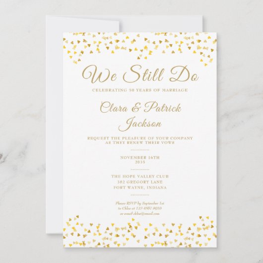 Hernieuwing van de Geloften We Doen Het Nog Steeds Kaart (Voorkant)