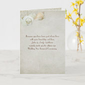 hernieuwing van de seashell - bruiloft kaart (Gele Bloem)