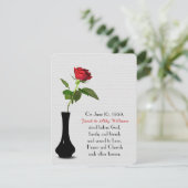 hernieuwing van de volgeling van het rode rozenhuw kaart (Staand voorkant)