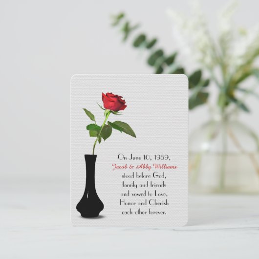 hernieuwing van de volgeling van het rode rozenhuw kaart (Staand voorkant)