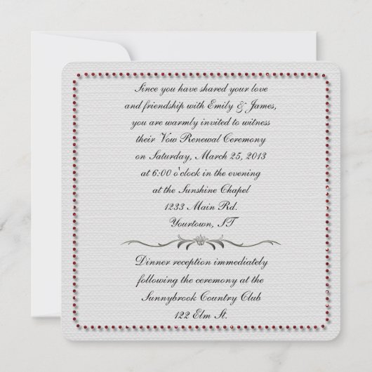 hernieuwing van de volgeling van het rode rozenhuw kaart (Achterkant)