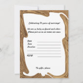 Hernieuwing van geloften 50ste verjaardag uitnodig kaart (Achterkant)