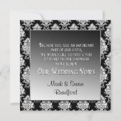 HERNIEUWING VAN WEDINGSTEMMEN - ZWARTE/WITTE KAART (Voorkant)