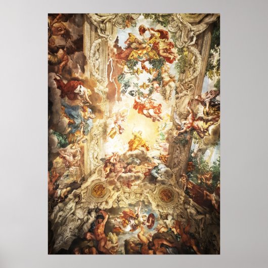 Hernieuwingsmuurschildering op het plafond poster (Voorkant)