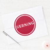 Herning City Pride Emblem – Danish Identity Ronde Sticker (Envelop)