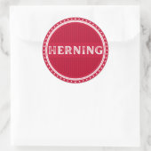 Herning City Pride Emblem – Danish Identity Ronde Sticker (Tas)