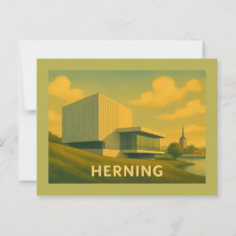 Herning Denemarken Moderne Kunst Briefkaart